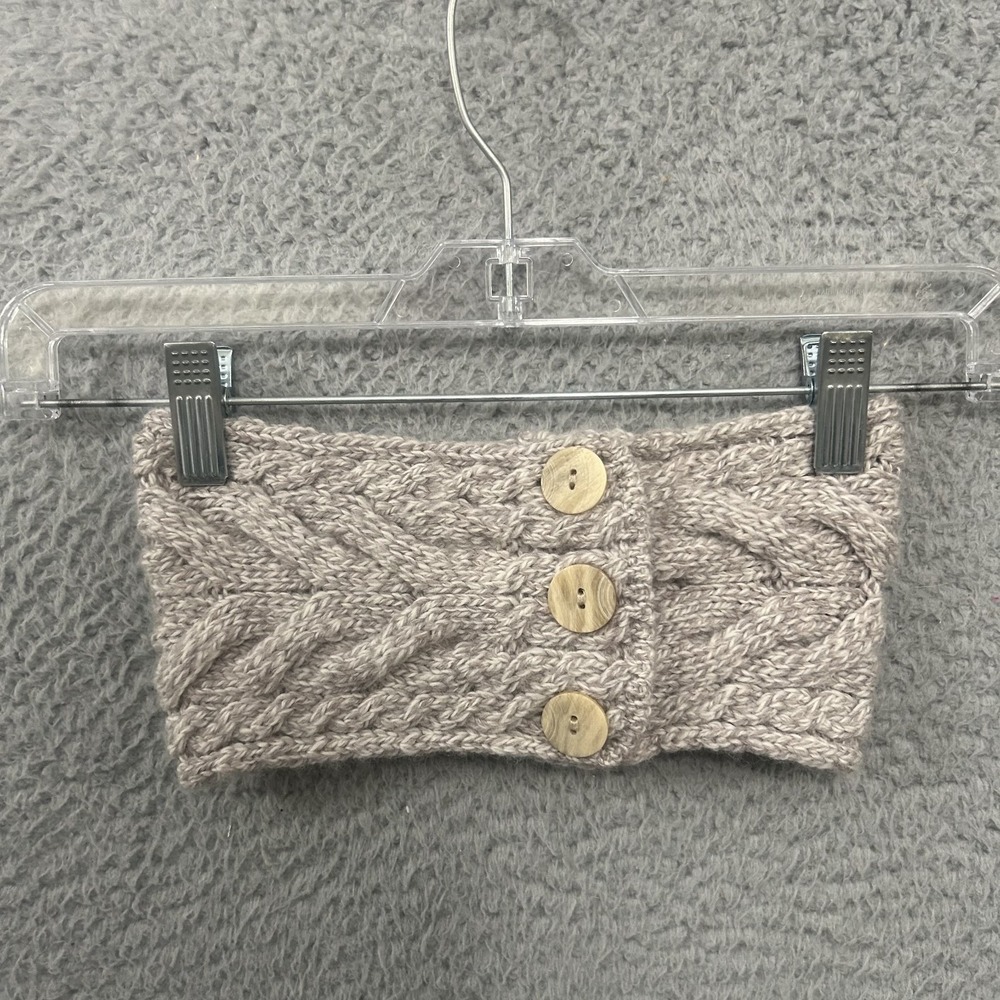 Aran Woollen Mills Head Band Womens Cable Knit Super Soft Merino Made In Ireland